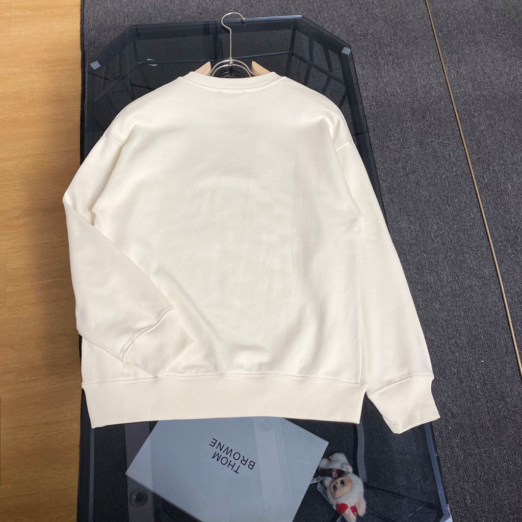 Round neck pure cotton hoodie
