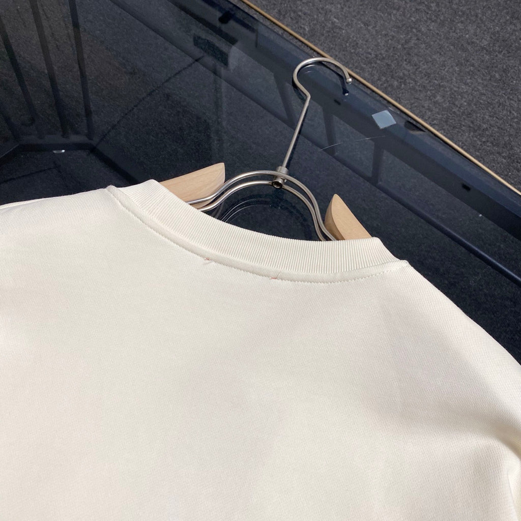 Round neck pure cotton hoodie