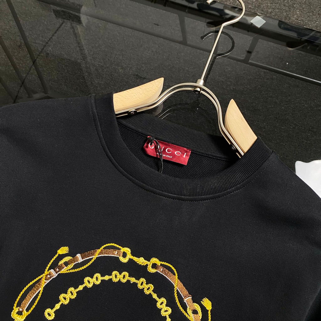 Round neck pure cotton hoodie