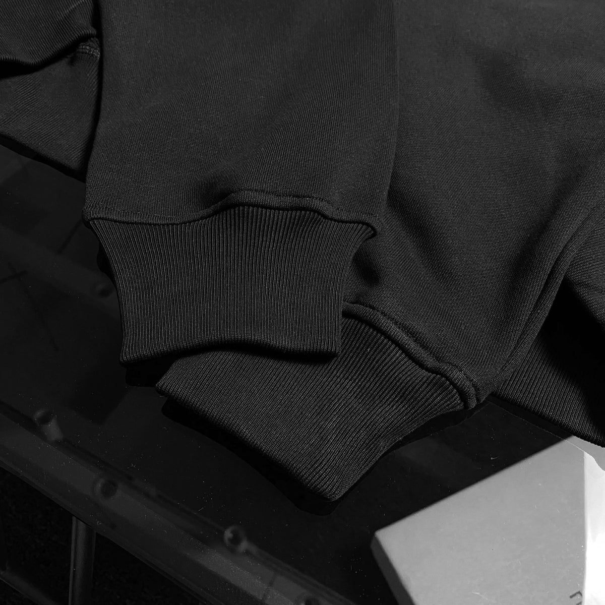 Round neck pure cotton hoodie