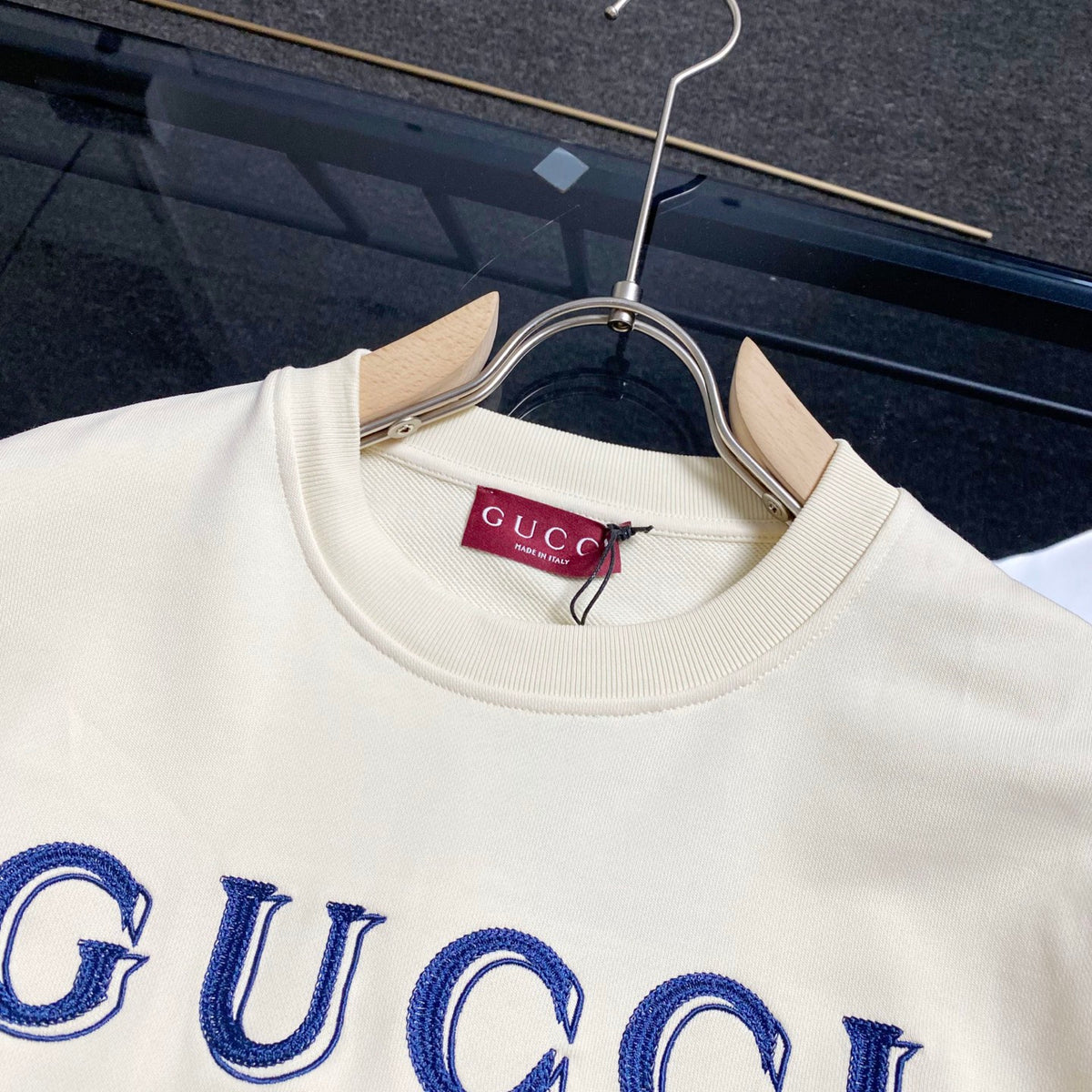 Classic Brand Double Shadow Letter Embroidered Hoodie