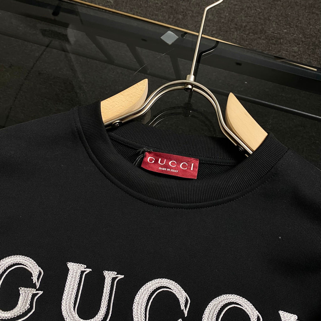 Classic Brand Double Shadow Letter Embroidered Hoodie