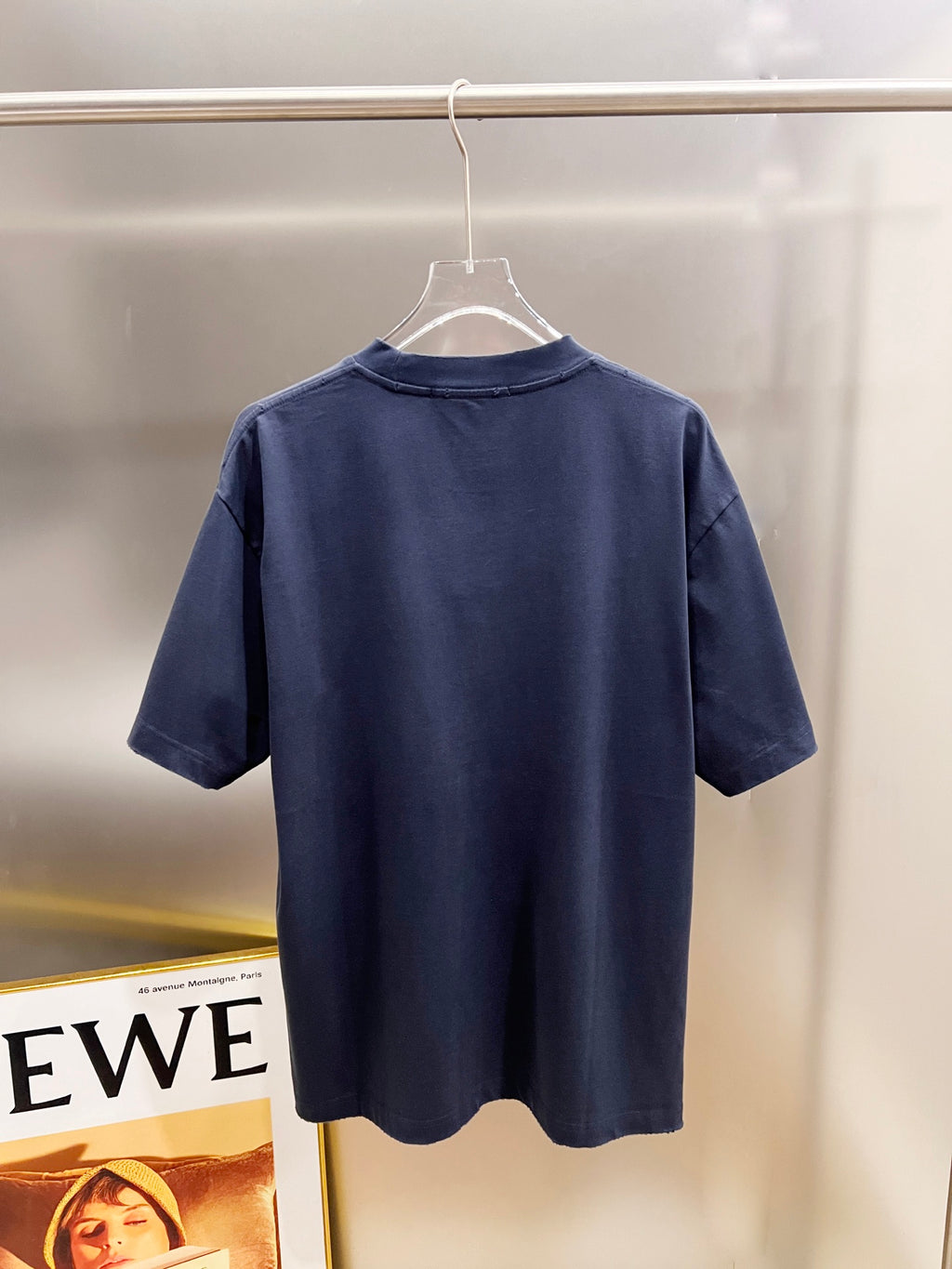 Classic letter three-dimensional embroidery and patchwork technique for short sleeves