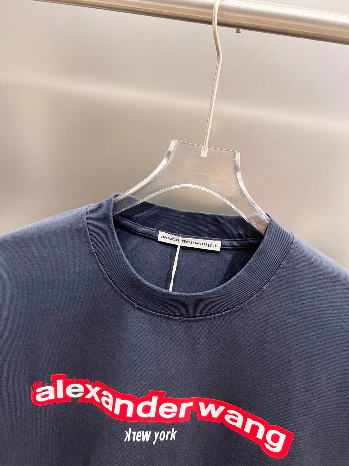 Classic letter three-dimensional embroidery and patchwork technique for short sleeves