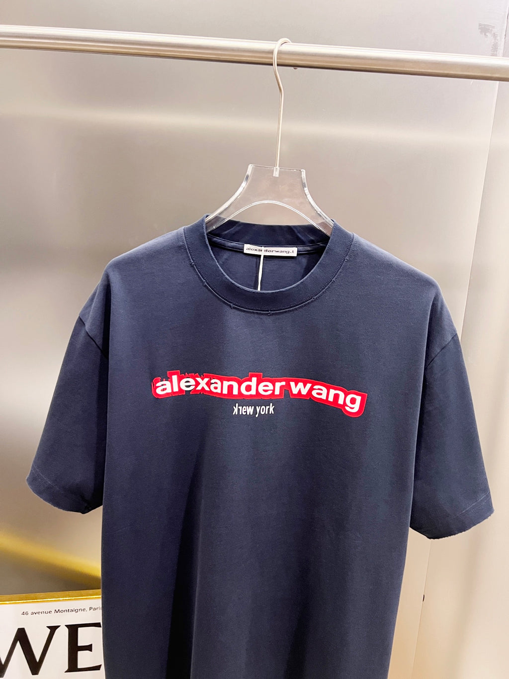 Classic letter three-dimensional embroidery and patchwork technique for short sleeves