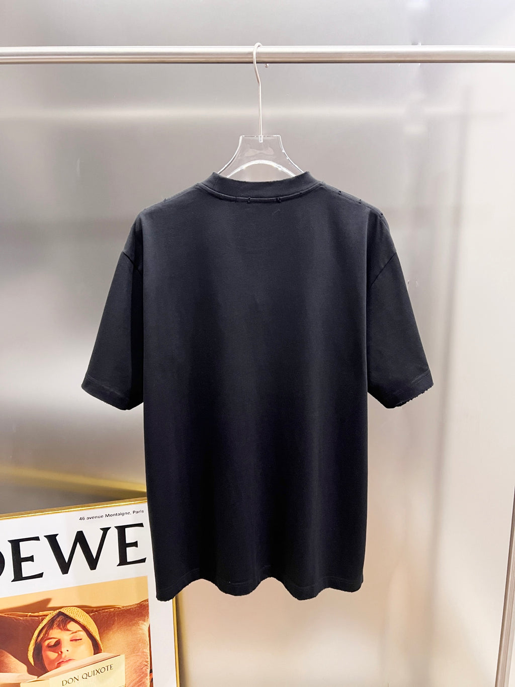 Classic letter three-dimensional embroidery and patchwork technique for short sleeves