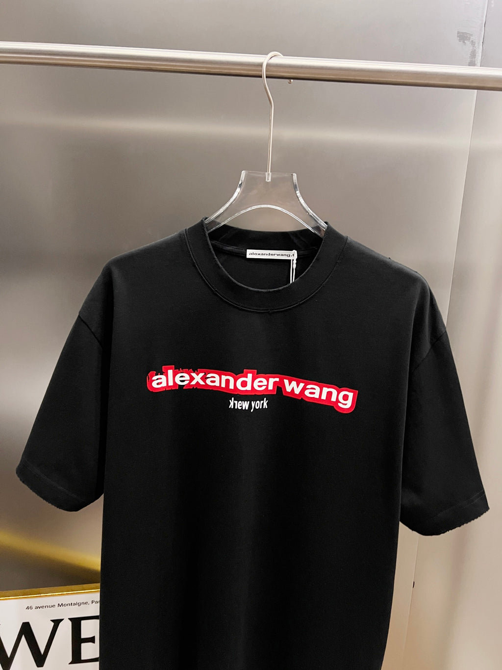 Classic letter three-dimensional embroidery and patchwork technique for short sleeves
