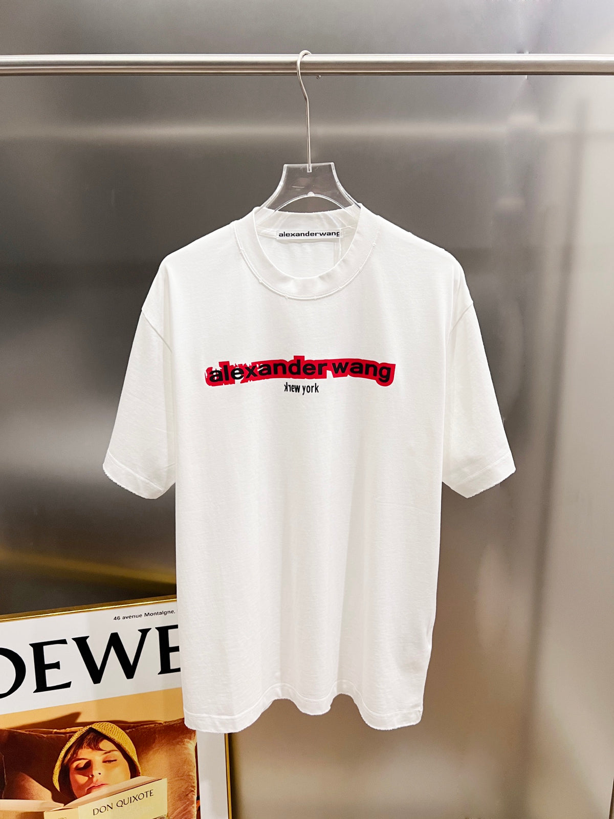 Classic letter three-dimensional embroidery and patchwork technique for short sleeves