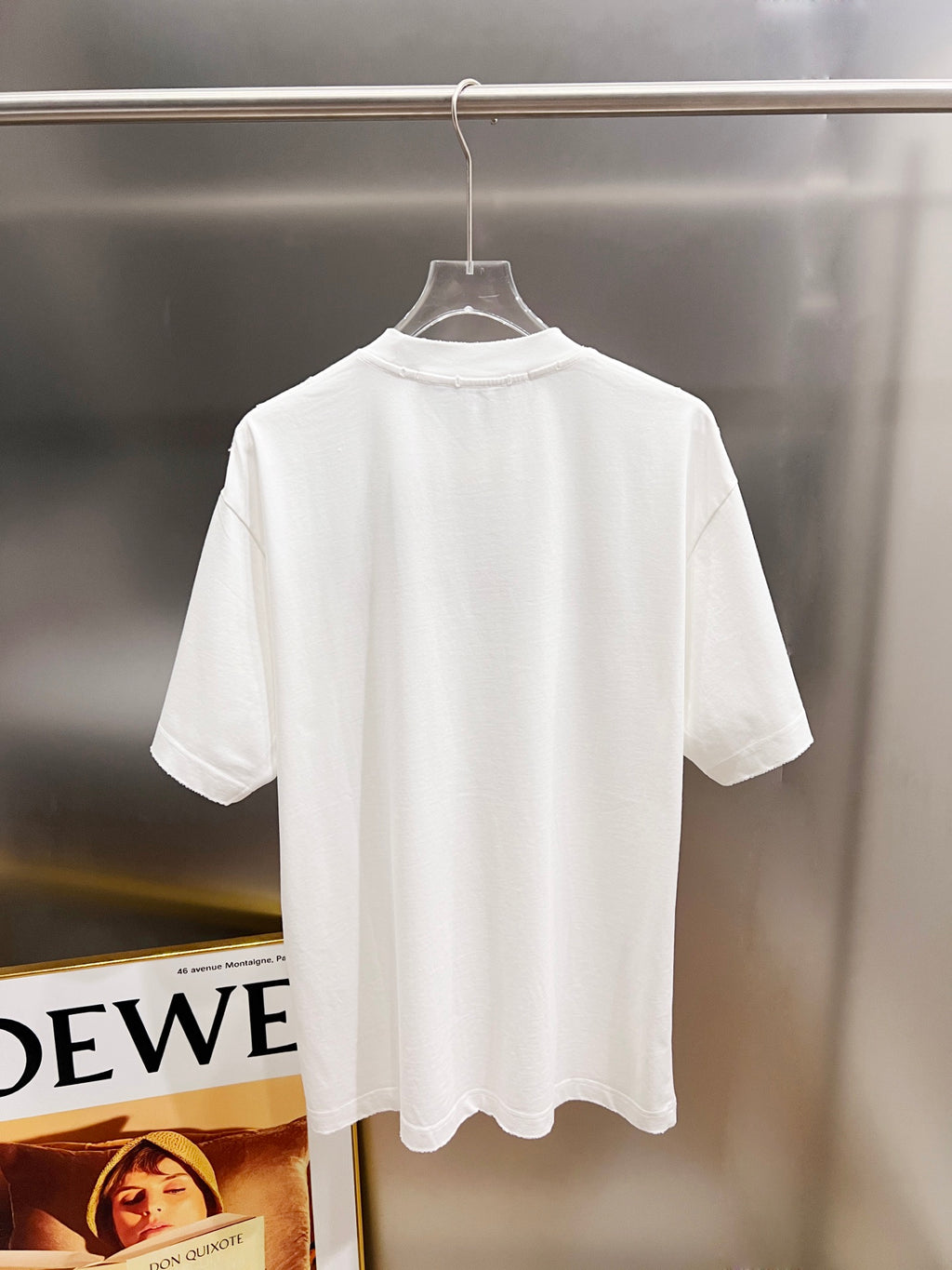 Classic letter three-dimensional embroidery and patchwork technique for short sleeves