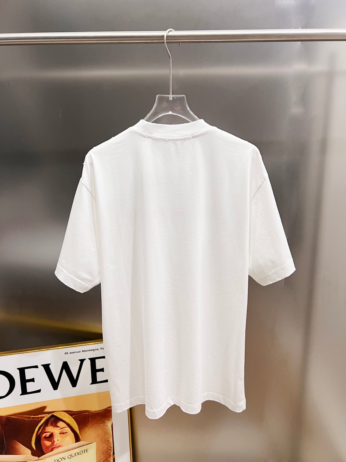 Classic letter three-dimensional embroidery and patchwork technique for short sleeves