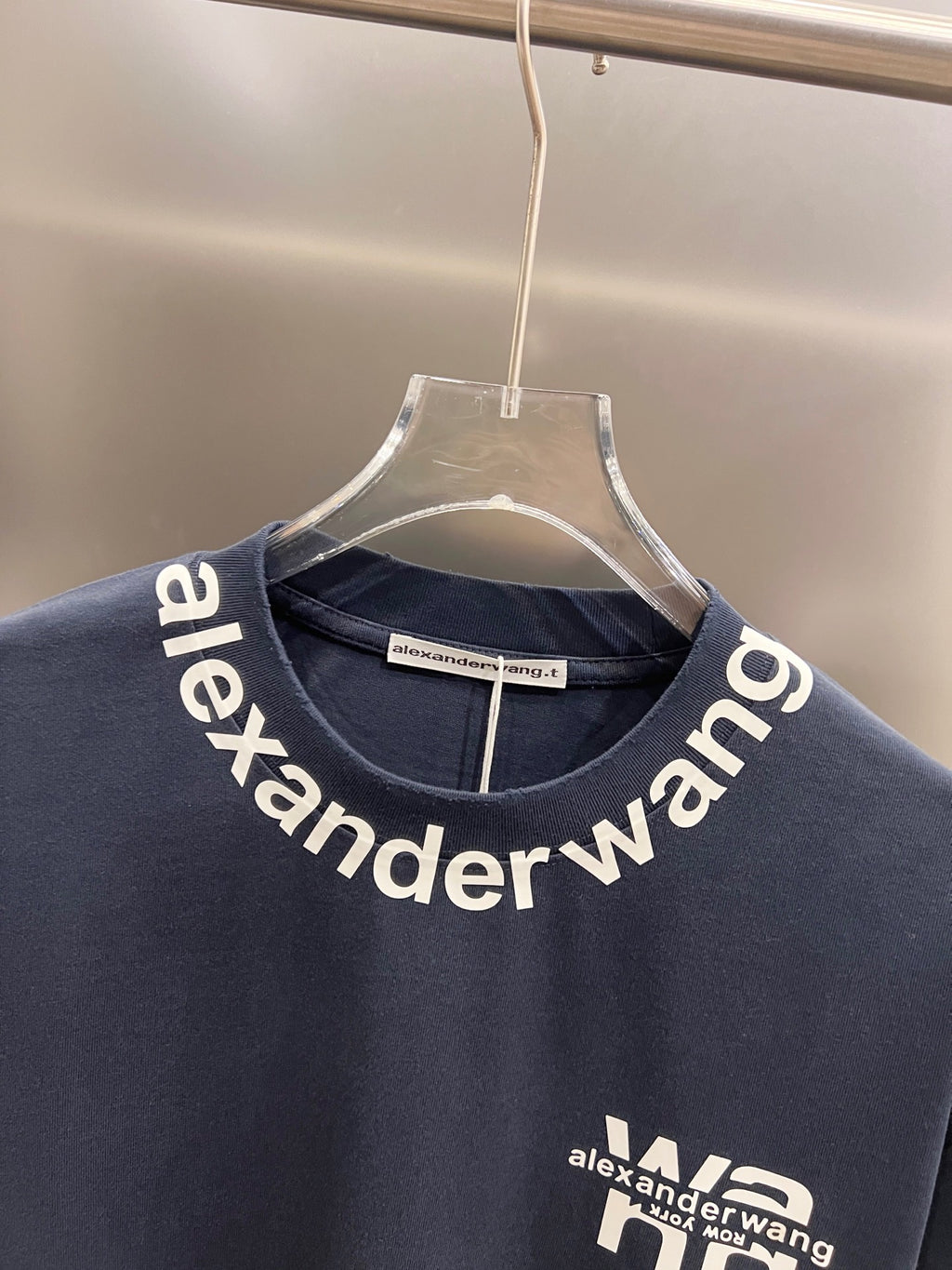 Wear and tear water washing short sleeves, round neck short sleeves
