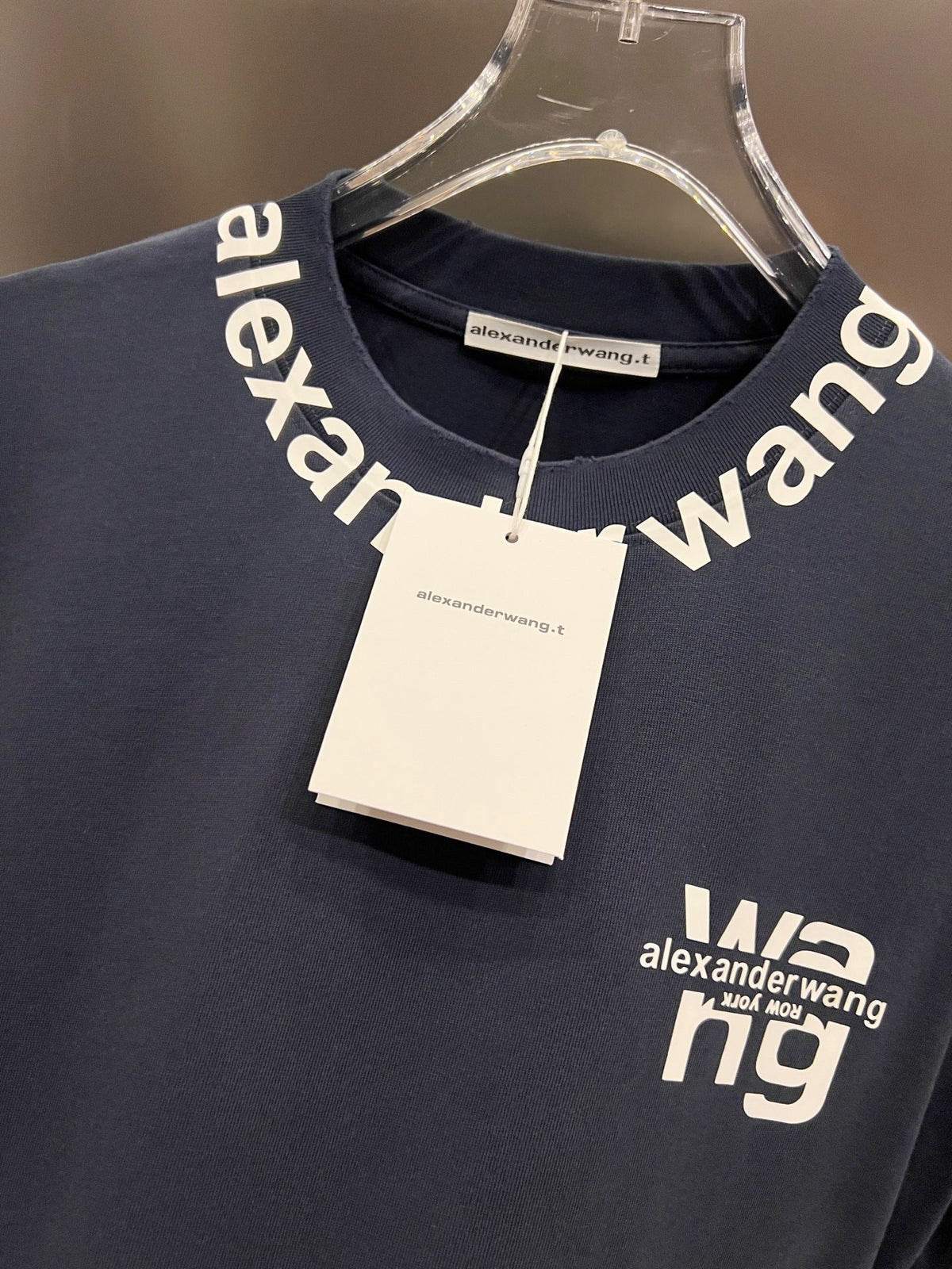 Wear and tear water washing short sleeves, round neck short sleeves