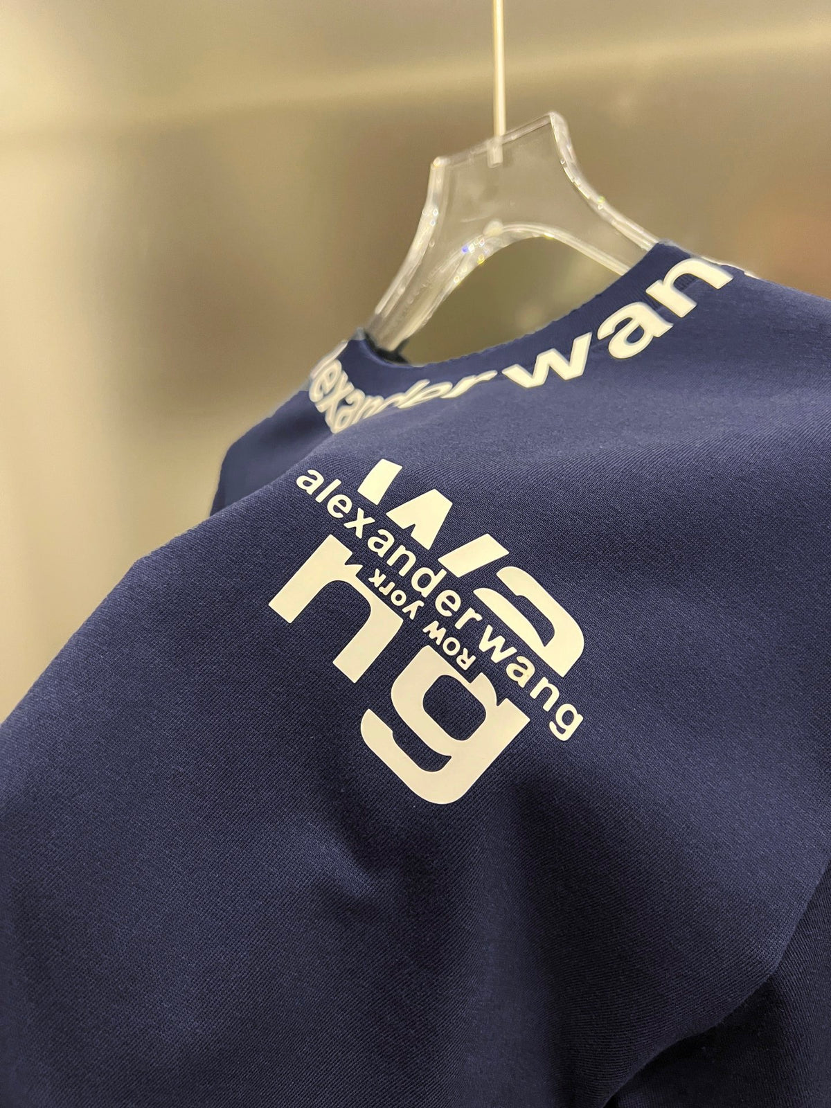 Wear and tear water washing short sleeves, round neck short sleeves