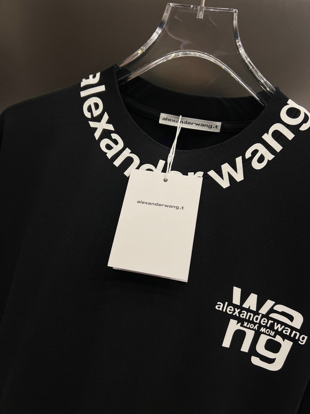 Wear and tear water washing short sleeves, round neck short sleeves