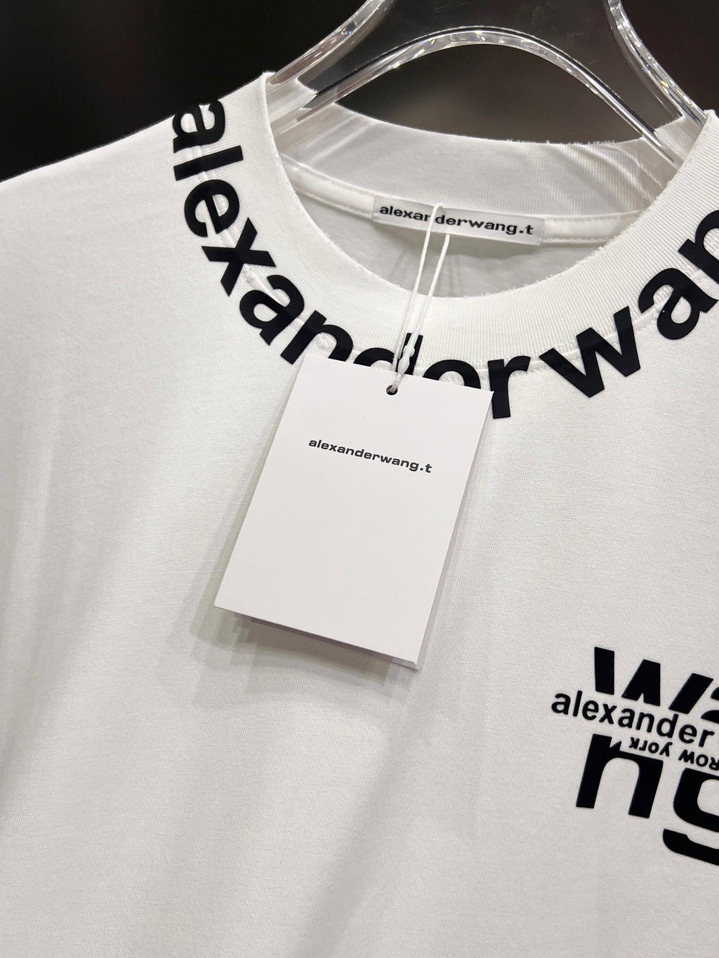 Wear and tear water washing short sleeves, round neck short sleeves