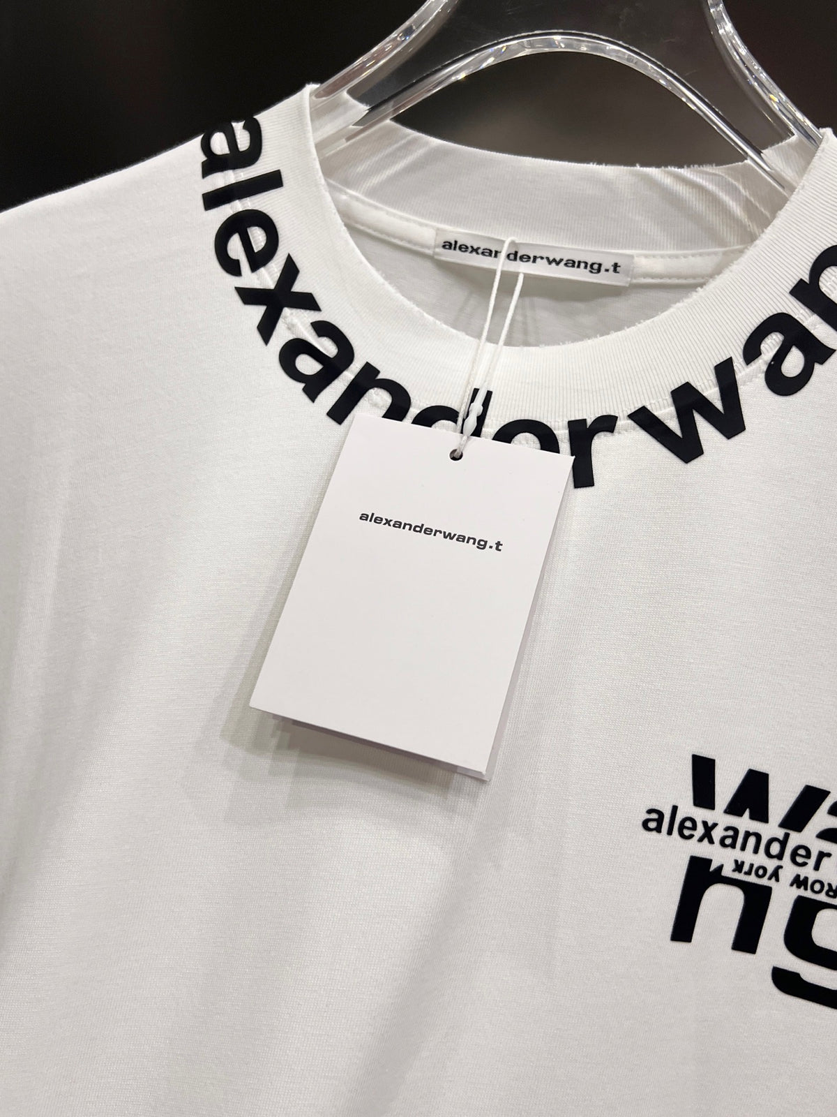Wear and tear water washing short sleeves, round neck short sleeves