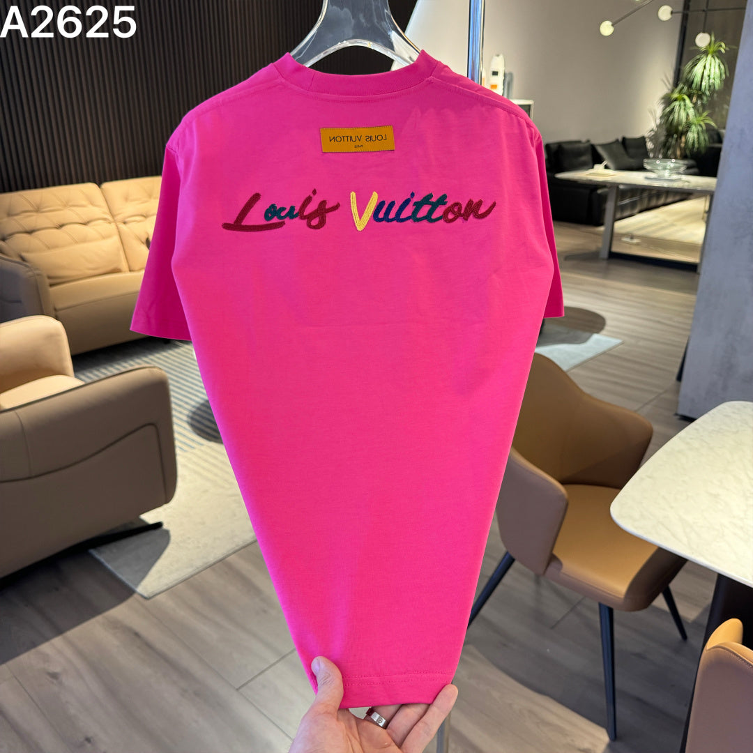26 New Embroidered Letter Short Sleeve