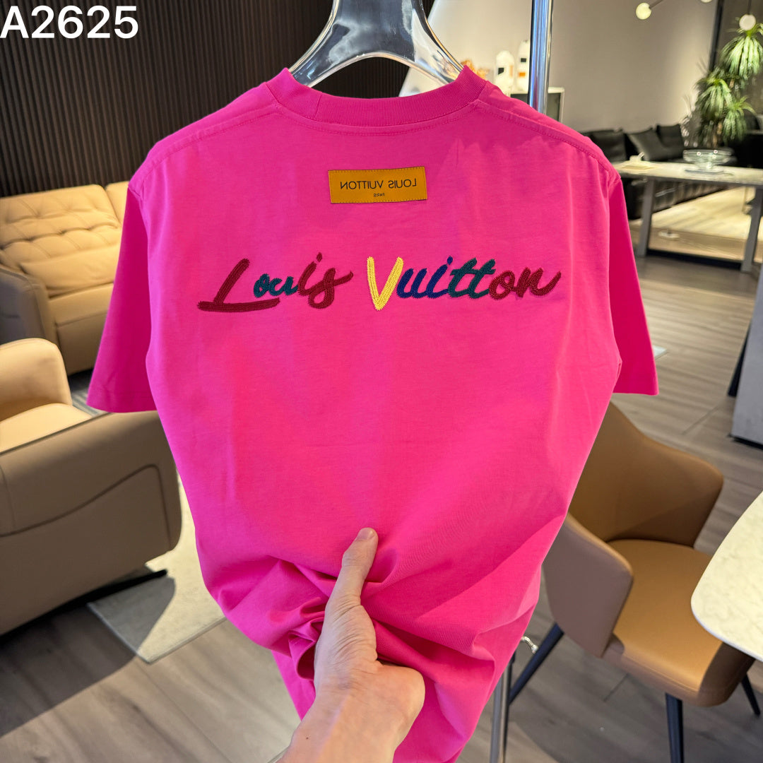 26 New Embroidered Letter Short Sleeve