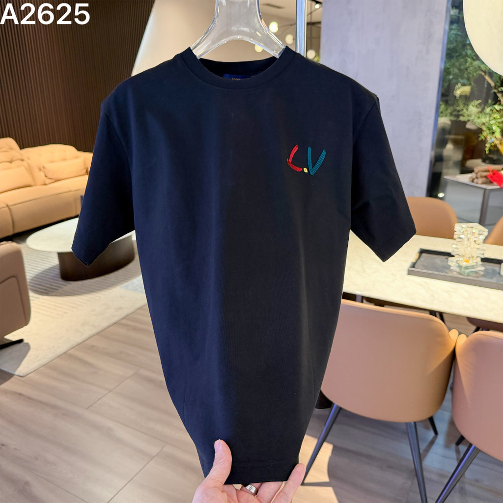 26 New Embroidered Letter Short Sleeve
