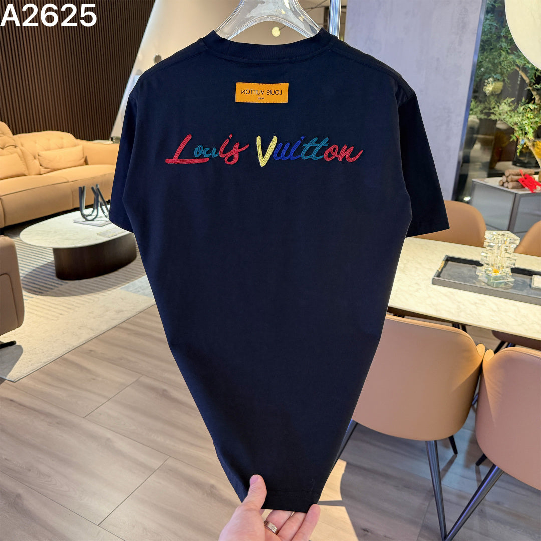 26 New Embroidered Letter Short Sleeve