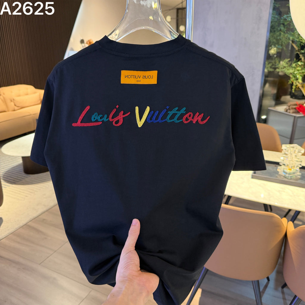 26 New Embroidered Letter Short Sleeve
