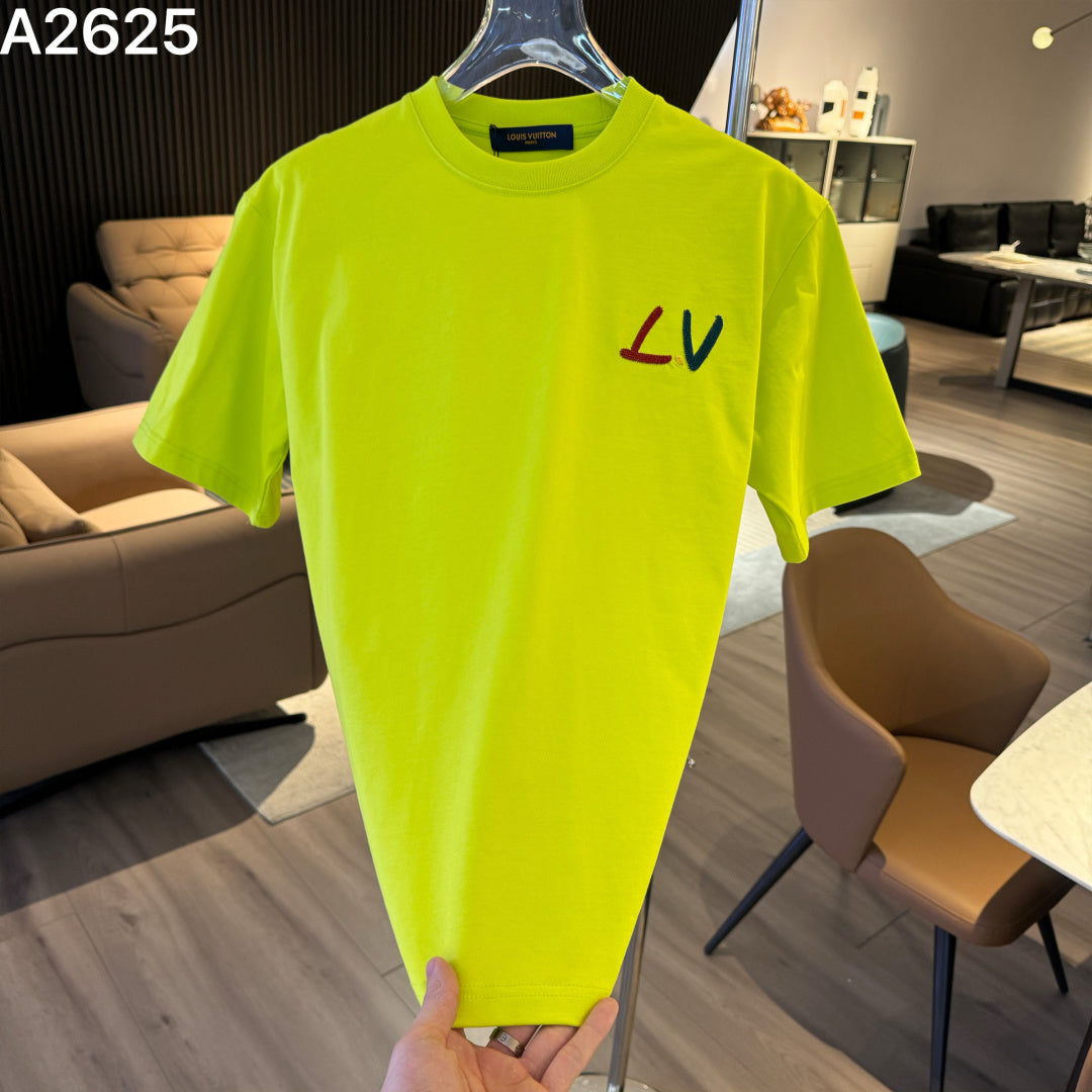 26 New Embroidered Letter Short Sleeve