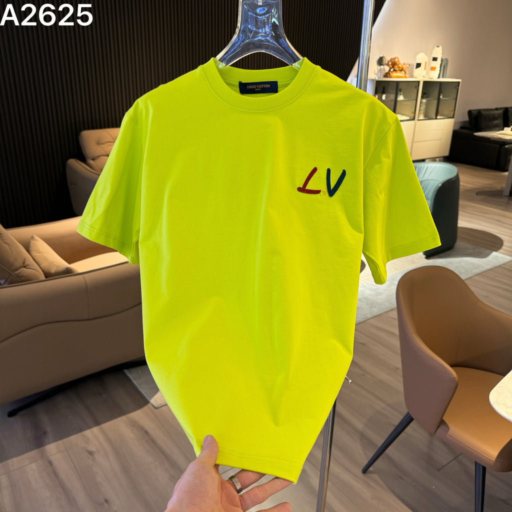 26 New Embroidered Letter Short Sleeve