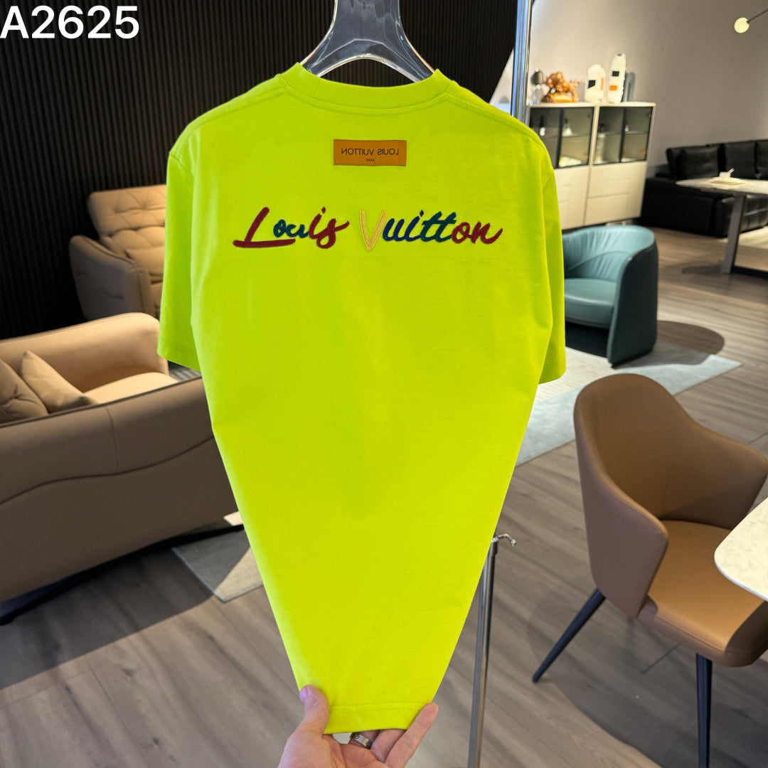 26 New Embroidered Letter Short Sleeve