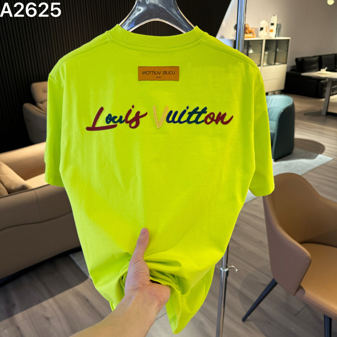 26 New Embroidered Letter Short Sleeve