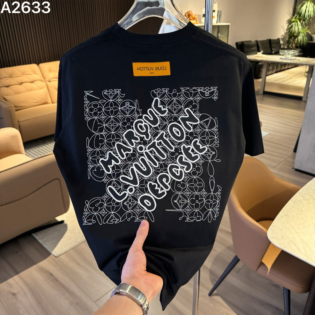 26 new embroidered letter short sleeves