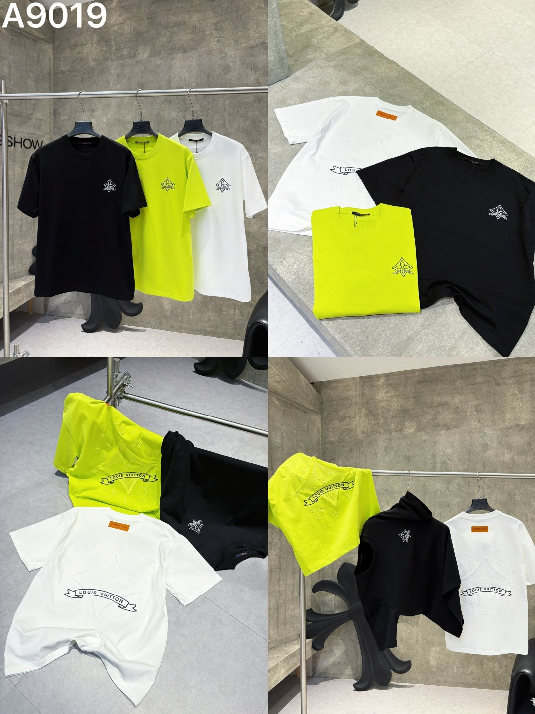 26 new embroidered letter short sleeves