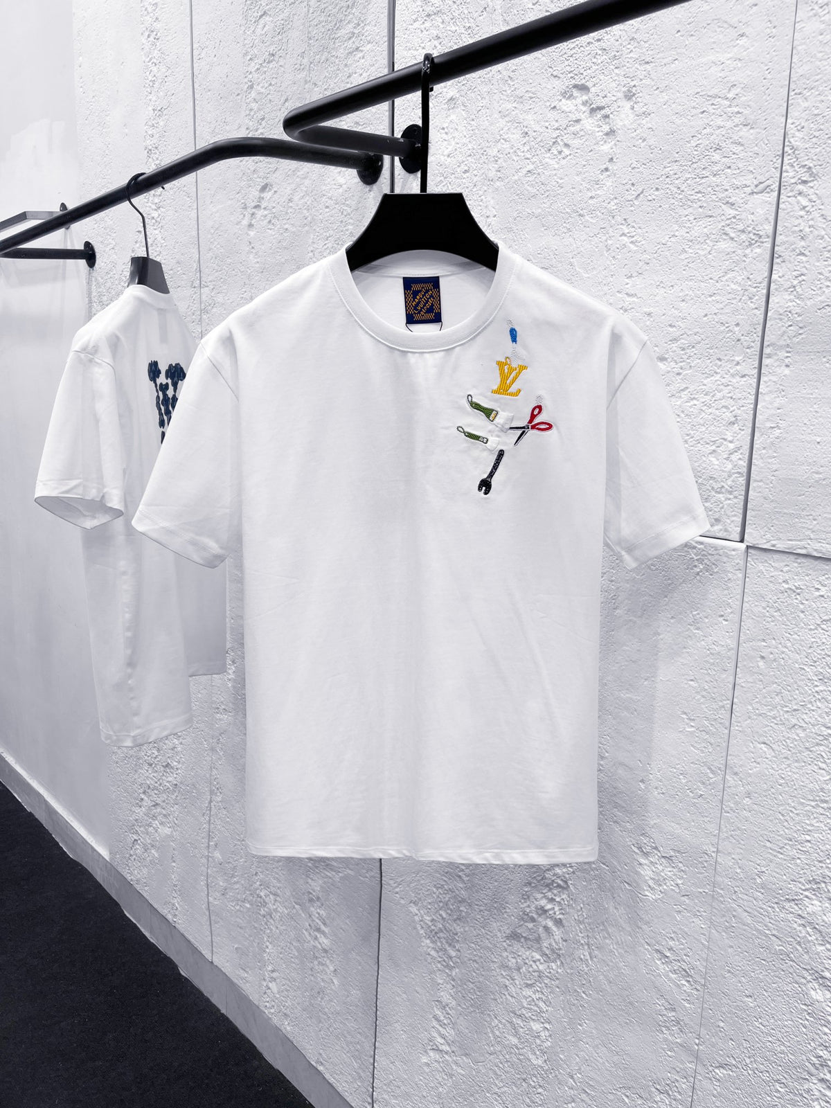 26ss new classic embroidered short sleeved shirt