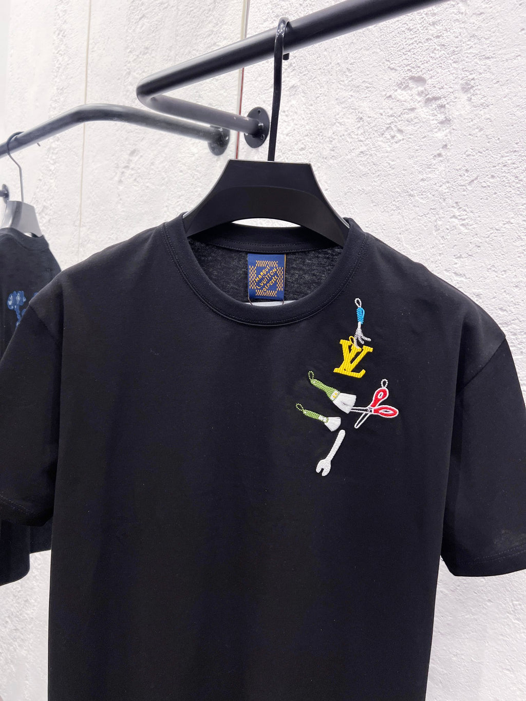 26ss new classic embroidered short sleeved shirt