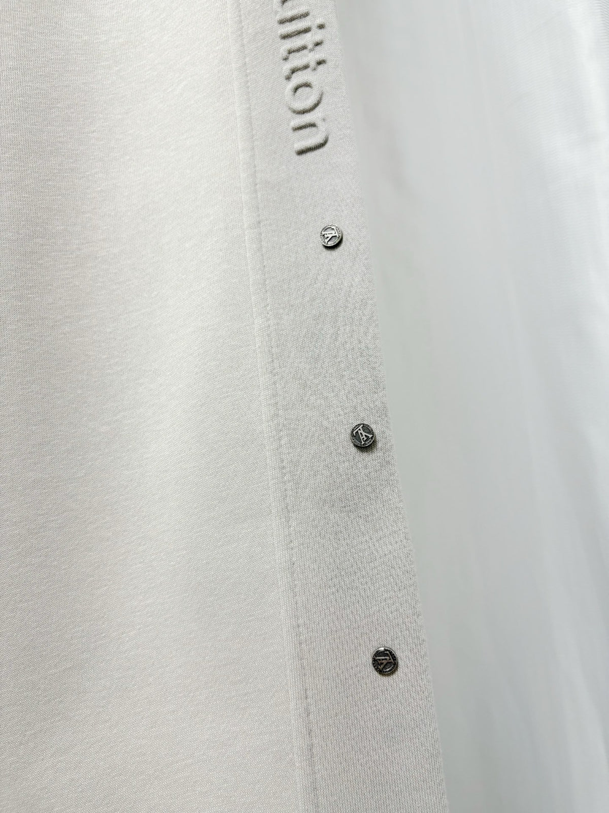 26 Embossed concave convex straight leg sweatpants,