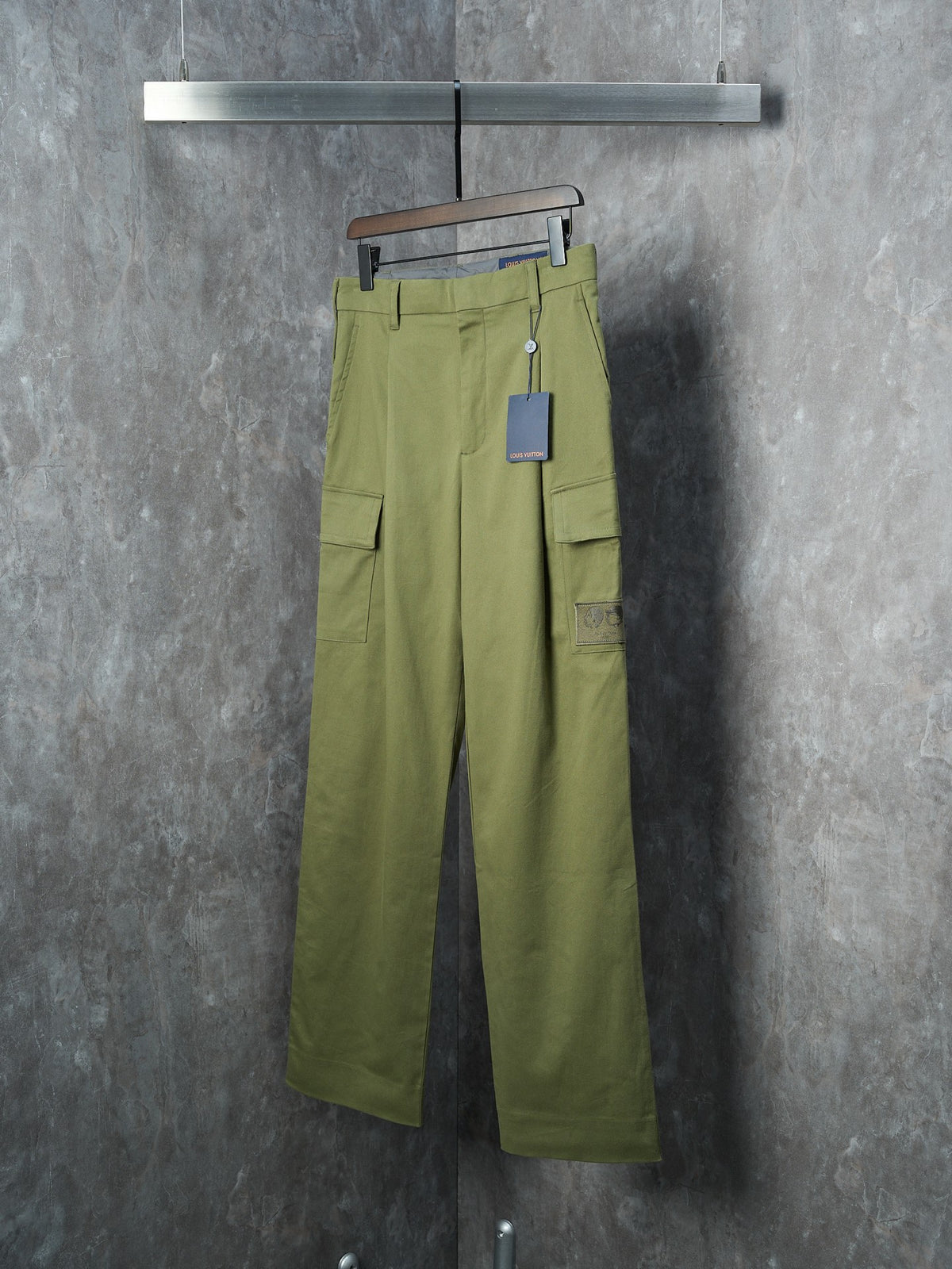 26 collaboration series 3D portrait pocket workwear pants