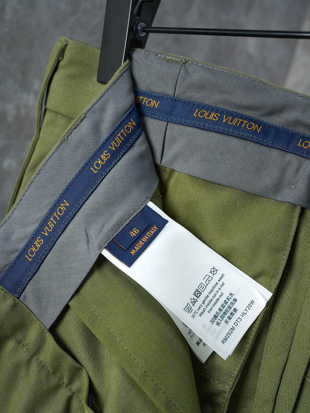 26 collaboration series 3D portrait pocket workwear pants