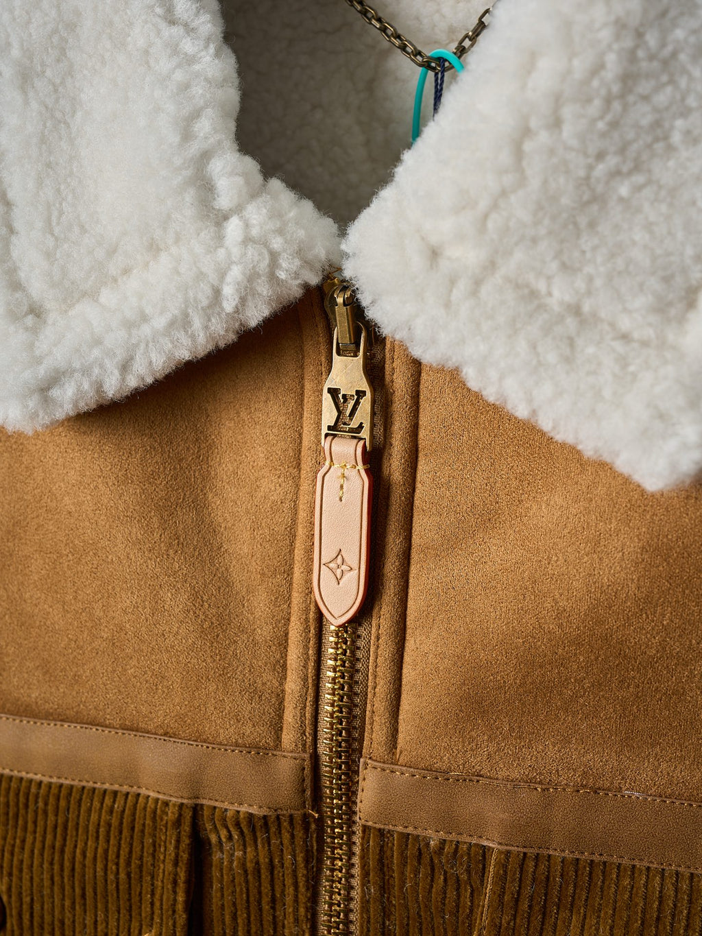 26 corduroy patchwork wool collar truck jacket jacket