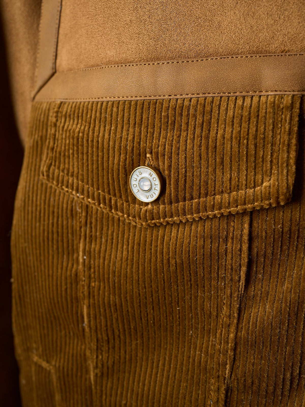 26 corduroy patchwork wool collar truck jacket jacket