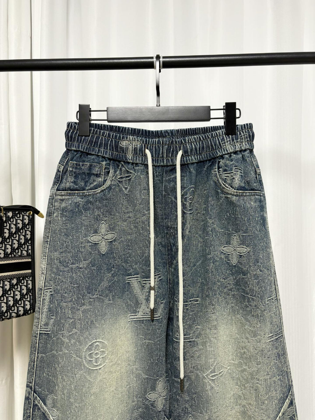 26 Jacquard wide leg jeans ✨