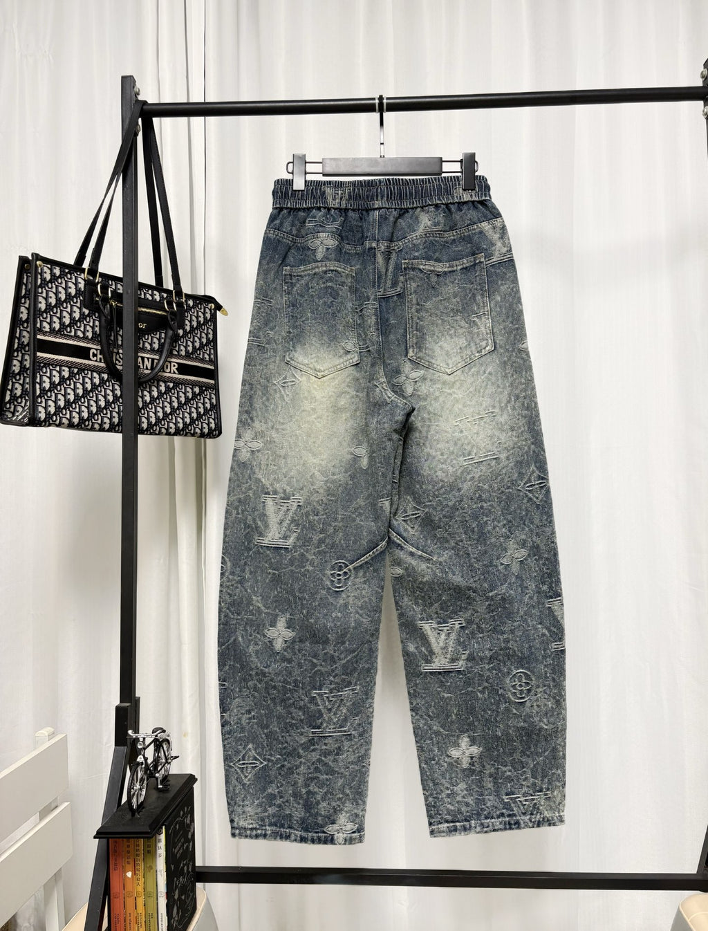 26 Jacquard wide leg jeans ✨