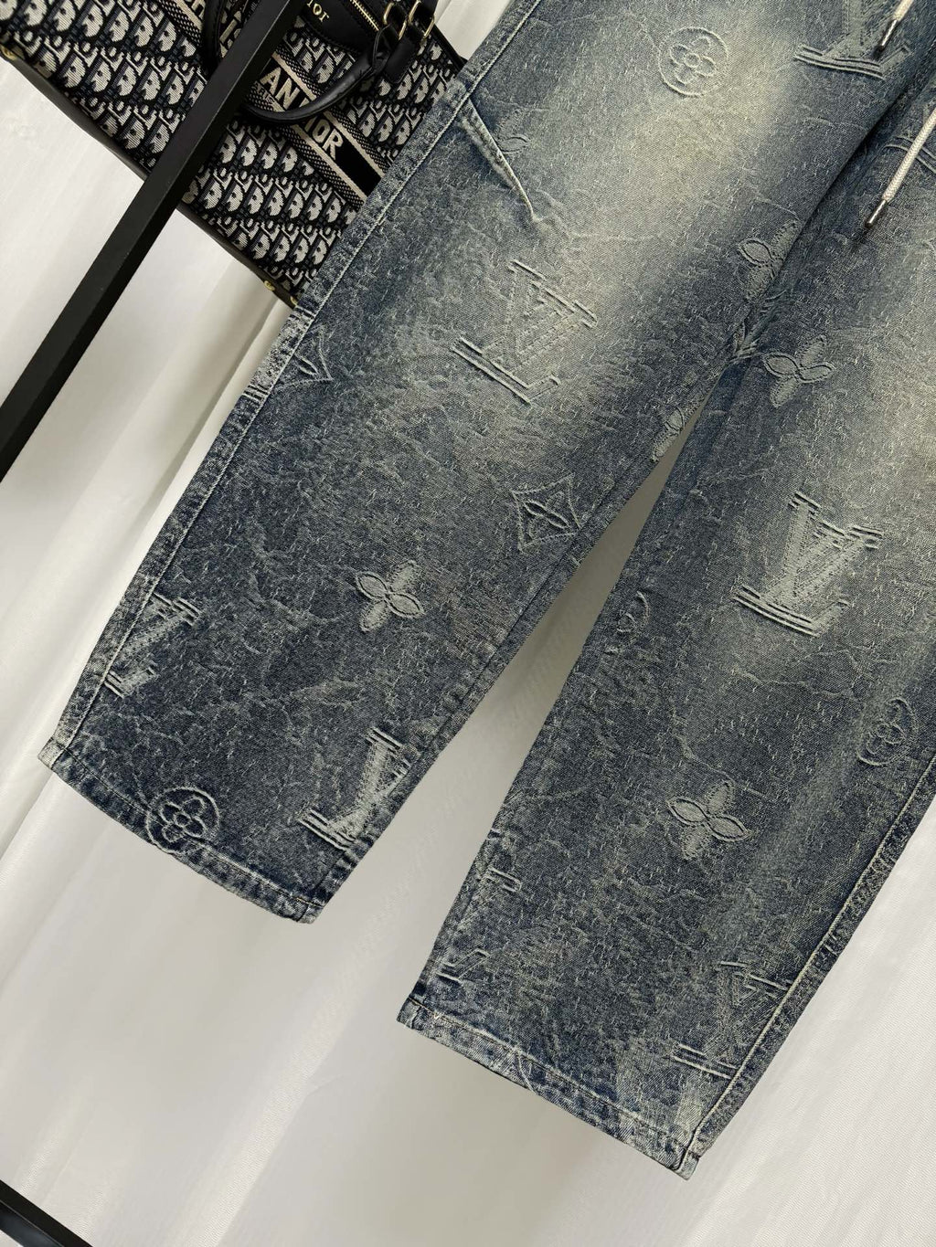 26 Jacquard wide leg jeans ✨