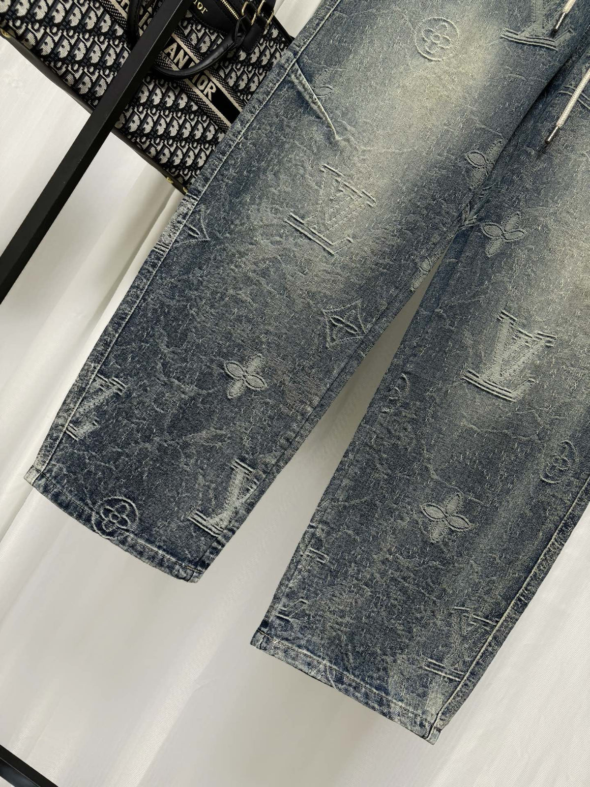 26 Jacquard wide leg jeans ✨