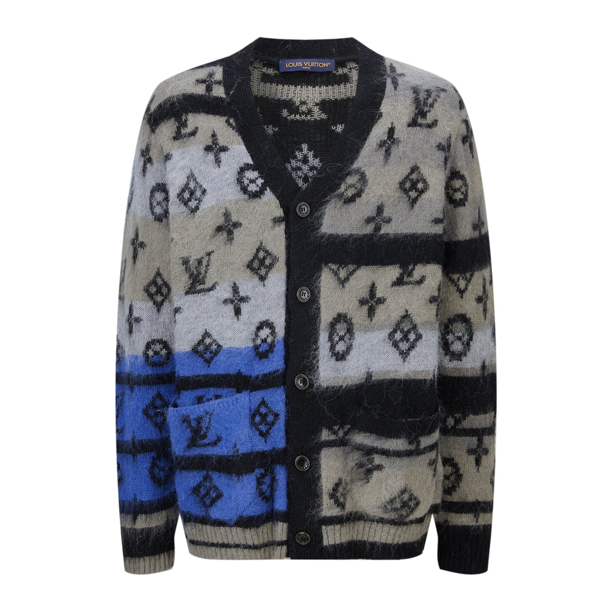 26 Mohair knitted jacquard cardigan