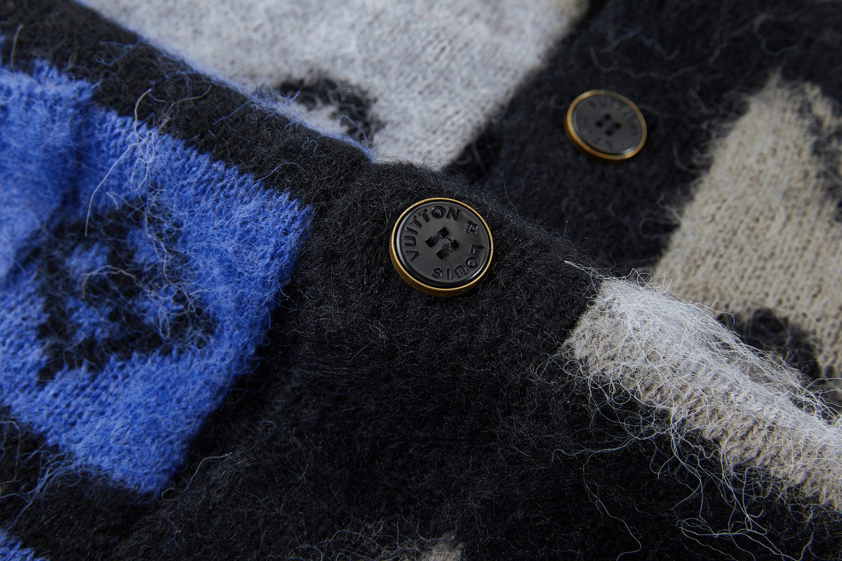 26 Mohair knitted jacquard cardigan