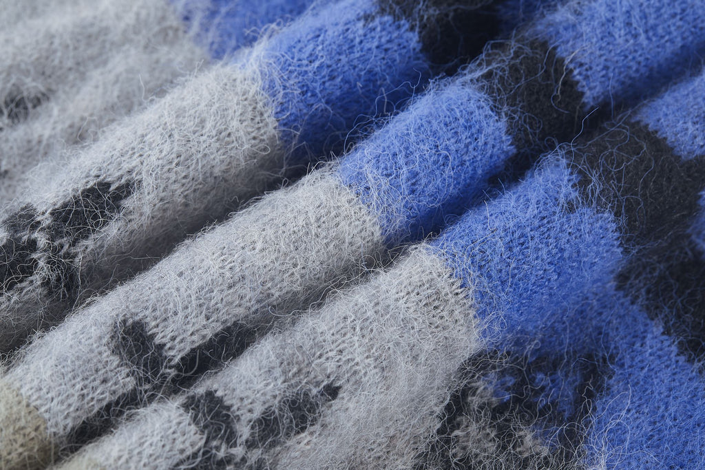 26 Mohair knitted jacquard cardigan