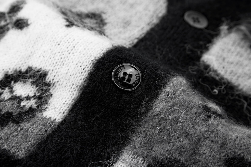 26 Mohair knitted jacquard cardigan