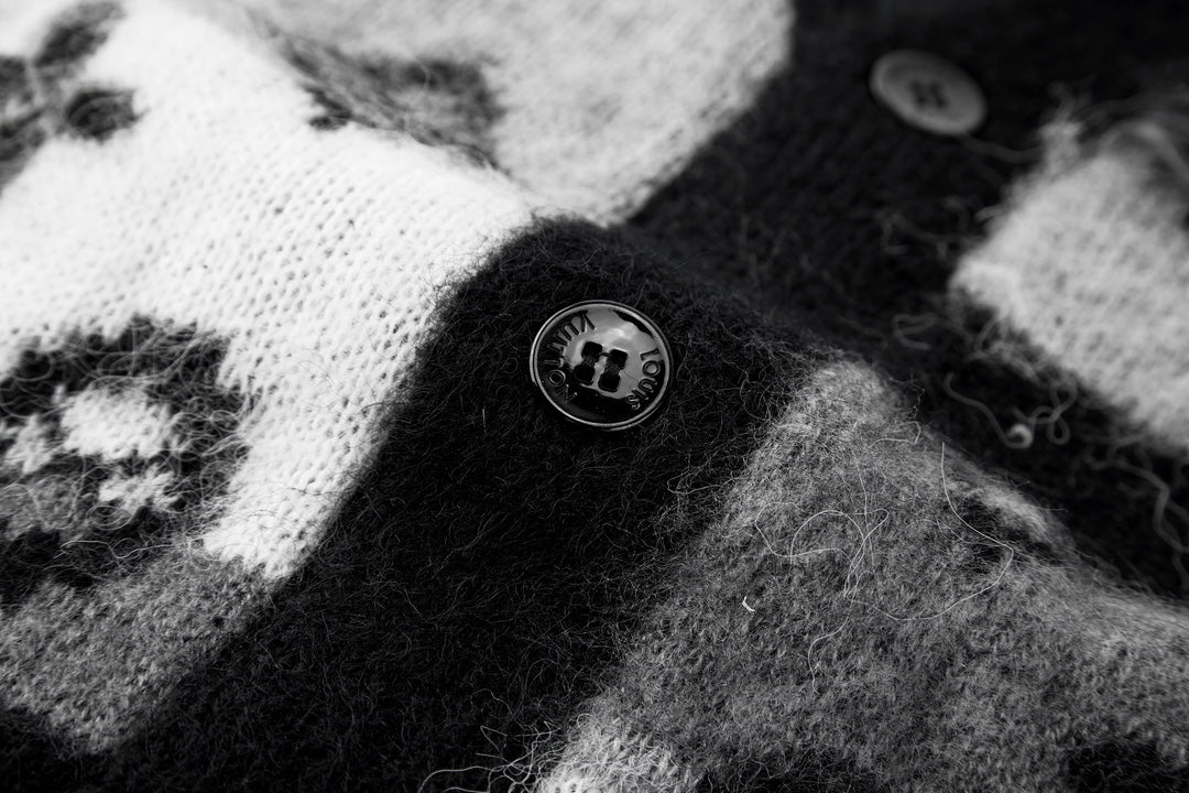 26 Mohair knitted jacquard cardigan