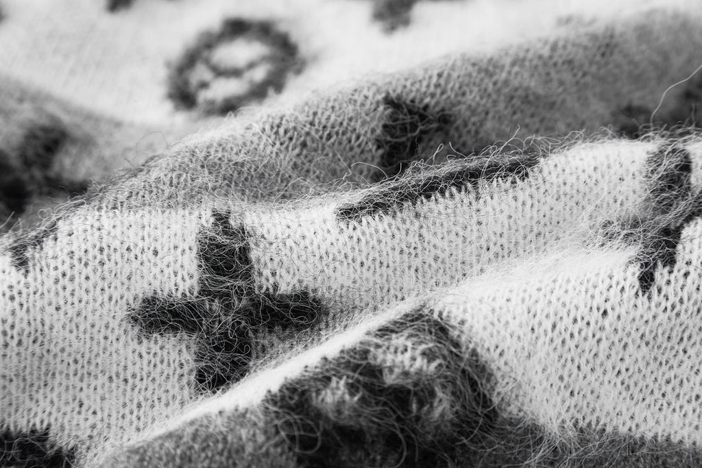 26 Mohair knitted jacquard cardigan