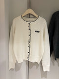Sweet Wind Wood Ear Knitted Cardigan