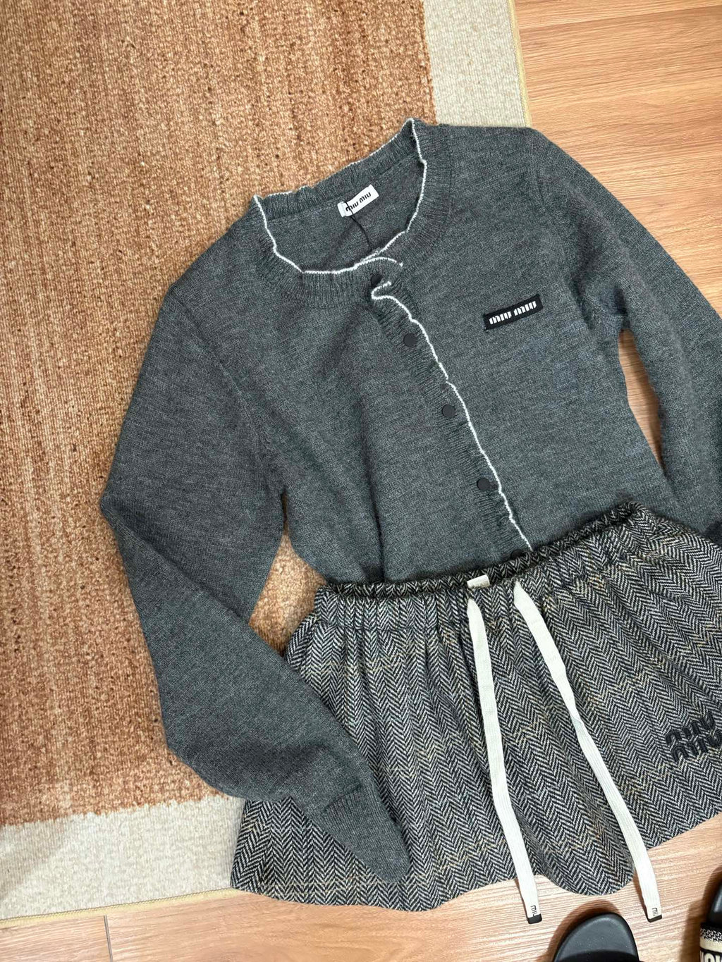 Sweet Wind Wood Ear Knitted Cardigan